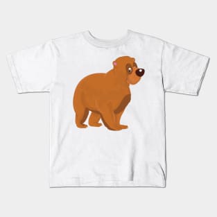 Friendly Brown Bear Kids T-Shirt